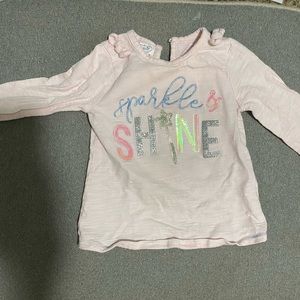 Toddler girl long sleeve shirt. Mud pie brand